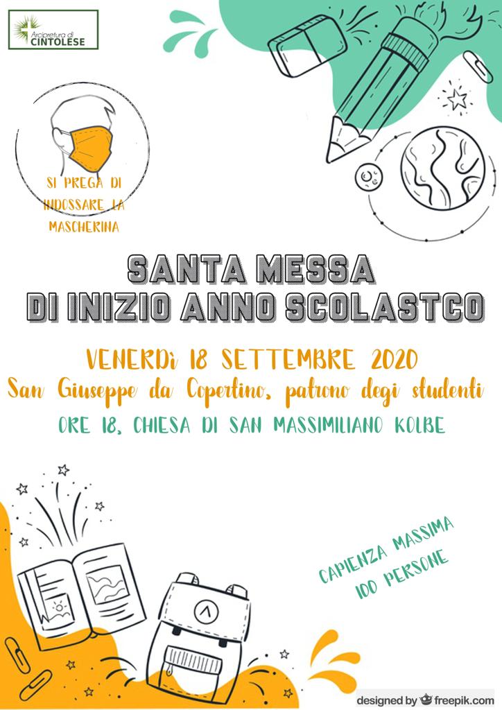 Messa inizio anno scolastico del 18 settembre 2020 Messa inizio anno scolastico del 18 settembre 2020