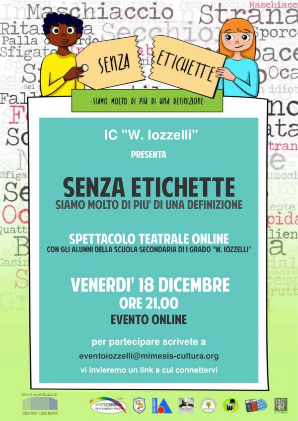 Locandina “Senza etichette” Locandina "Senza etichette"